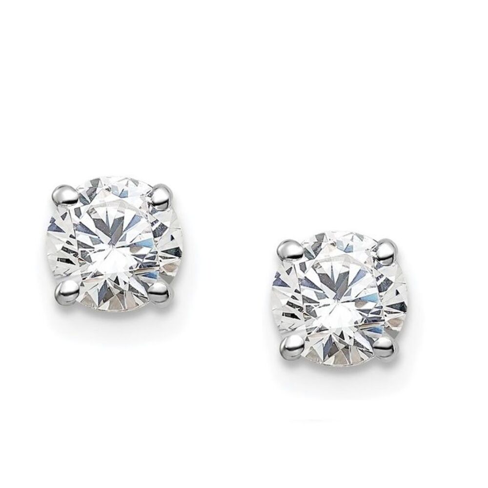 1/3ct Diamond Stud Earrings set in 14K White Gold